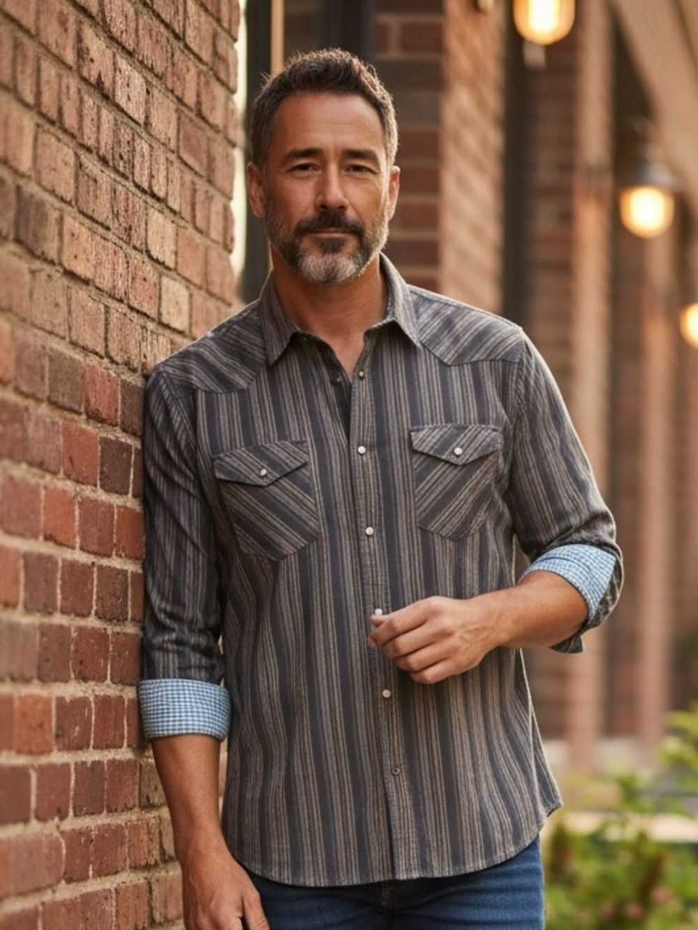 Bugatchi Multicolor Striped Shirt